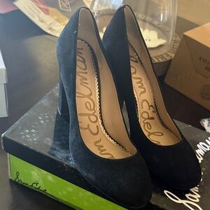 Sam Edelman Black Suede Heels